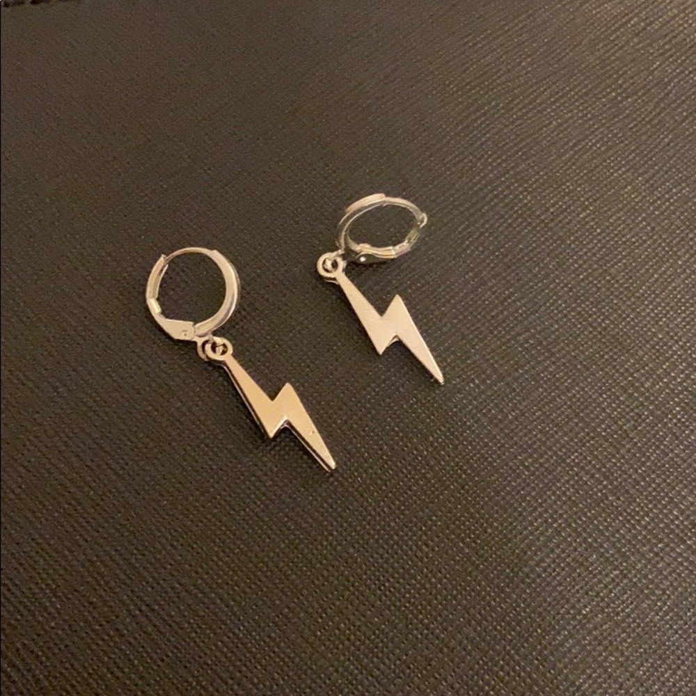 Lightning bolt earrings